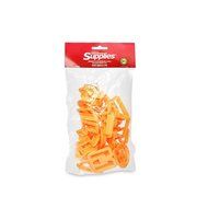 2" Alphabet Cookie Cutter Set of 26 Pieces Plastic Orange by Topenca Supplies