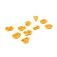2" Alphabet Cookie Cutter Set of 26 Pieces Plastic Orange by Topenca Supplies N3