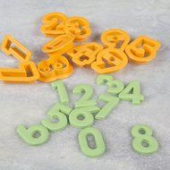 2" Alphabet Cookie Cutter Set of 26 Pieces Plastic Orange by Topenca Supplies N5