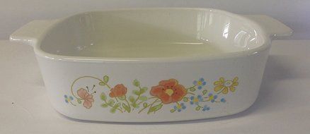 Vintage Corning Ware Wildflower Casserole Bake Dish A-1-B 1 Quart, No Lid N2