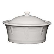 Fiesta 90-Ounce Covered Casserole, White