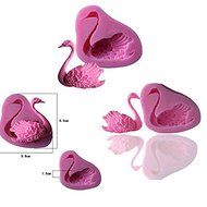 Witkey Grace Elegant Swan Shaped Silicone Decorating Craft Mold for Cake Cupcake Fondant Chocolate Jello Candy... N4
