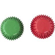 Wilton Red &amp; Green Mini Cupcake Liners 100-Count N2