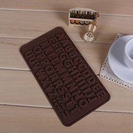 Bhbuy Alphabet Letter Cake Mold Silicone Ice Candle Cake Cookie Muffin Chocolate Mould N2