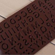 Bhbuy Alphabet Letter Cake Mold Silicone Ice Candle Cake Cookie Muffin Chocolate Mould N3