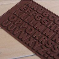 Bhbuy Alphabet Letter Cake Mold Silicone Ice Candle Cake Cookie Muffin Chocolate Mould N4