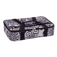 Casserole 16&quot;rectangular Black/white Flower Design