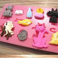 "Silicone Cats Shape Cake Fondant Mold Decoration Tool" shopping N5