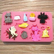 "Silicone Cats Shape Cake Fondant Mold Decoration Tool" shopping N6