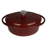 Artland La Maison Cast Iron Oval Casserole Dish, 5-Quart, Green N7