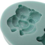 QINF DIY Baking 3D Lovely Bears Shaped Silicone Cake Soap Mold N2