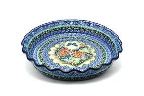 Polish Pottery Baker - Pie Dish - Fluted - Unikat Signature U4553