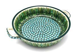 Polish Pottery Baker - Round with Handles - Large - Unikat Signature U803