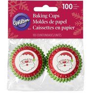 Wilton Santa Mini Cupcake Liners 100-Count