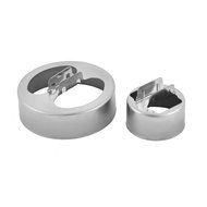 uxcell Metal Round Shaped Cookie Biscuit Baking Mold DIY Mould Cutter 2 in 1