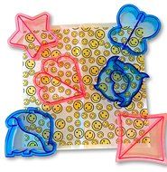 (SET OF 6) Cookie, Cake, Sandwich Cutter &amp; Bread Crust Remover, FREE 30 Smiley Stylish Wrappers,6 Cute Shapes-Star...