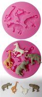 FOUR-C 3D Cup Cake Mold Silicone Cake Decorating Supplies Color Pink N2