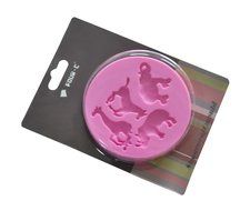 FOUR-C 3D Cup Cake Mold Silicone Cake Decorating Supplies Color Pink N3