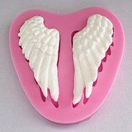 Longzang Small Angel Wings Silicone Mold Sugar Craft DIY Gumpaste Cake Decorating Clay
