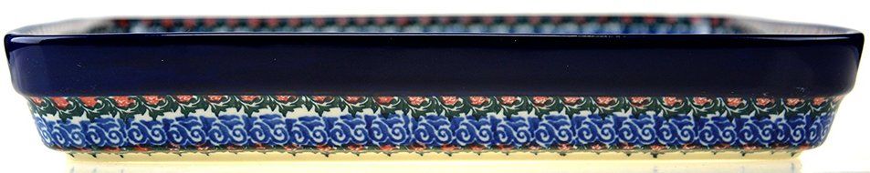 Ceramika Artystyczna Polish Hand Painted Baking Dish 12.5" x 10.5" x 2" N2