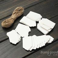 Saver 100pcs Scallop Kraft Paper Label Party Wedding Gift Name Cards Tags Hand Draw Name Card