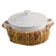 Design Imports Round Baking Dish With Basket