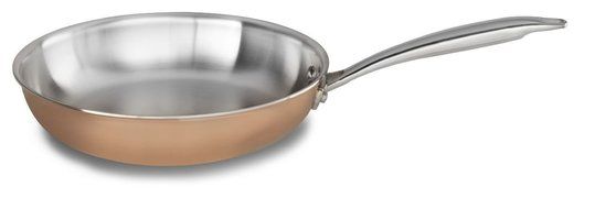 KitchenAid KCP60LCCP Tri-Ply Copper 6-Quart Low Casserole with Lid Cookware - Satin Copper N5