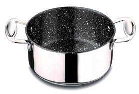 Mepra 302162 1 Piece Glamour Stone Ovale Casserole, Stainless Steel N7