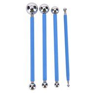 Happu-store(TM) 4 Pcs Stainless Molding Ball Sticks Dessert Fondant Cake Decoration Supplies N2