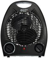 Comfort Zone Personal Heater Fan (black)
