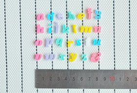 WilsonBaking Love Collection - Small Alphabet Mold Decorations Silicone Mold Silicone Fondant Lace Molds Serie... N3
