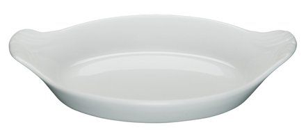 Pillivuyt Petite Oval Eared Dish, 6x4 inch,White