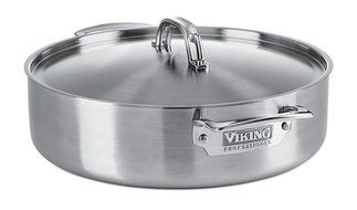 Viking Culinary Professional 5-Ply Stainless Steel Everyday Pan, 6.4 Quart