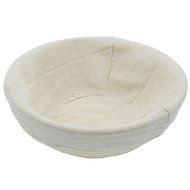 8.5" Round Rattan Bread Proofing Basket- Bonus Basket Liner - Fits 1.5 - 2 lbs of dough for round loaves - Awesome... N2