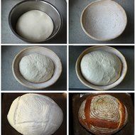 8.5" Round Rattan Bread Proofing Basket- Bonus Basket Liner - Fits 1.5 - 2 lbs of dough for round loaves - Awesome... N5