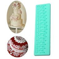 Lace Macaron Silicone Mold Fondant cake Baking Mat Sugercraft