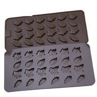 SinCook 24-Cavity 4 Mini Group Leaves DIY Candy Baking Chocolate Cake Ice Jelly Pudding Silicone Molds N3