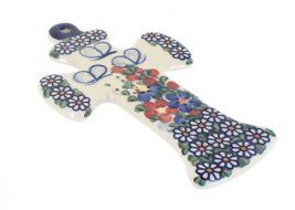 Polish Pottery Garden Butterfly Cross