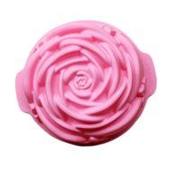 Rose Flower Birthday Cake Bread Tart Flan Silicone Baking Mould Tin Bakeware Round (22 Cm Round X 7.7cm Deep -...