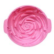 Rose Flower Birthday Cake Bread Tart Flan Silicone Baking Mould Tin Bakeware Round (22 Cm Round X 7.7cm Deep -... N2