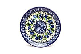 Polish Pottery Plate - Salad/Dessert (7 3/4") - Blue Berries