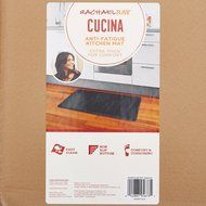 Rachael Ray Premium Anti-Fatique Kitchen Comfort Mat, Woven Gray N9