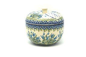 Polish Pottery Apple Baker - Large - Blue Bells