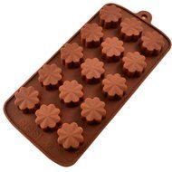 Wholeport 15-Cavities Four Leaf Clover Silicone Cake Mold Cake Pan Handmade Biscuit Mold