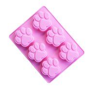 Always Your Chef Silicone Candy Molds/Chocolates Molds/Ice Cube Trays, MINI Bear Paw Shaped, Random Color