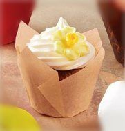 Mini Tulip Cupcake Liners Natural Color 2''x 1 1/4'' x 2 3/4''- 200pcs