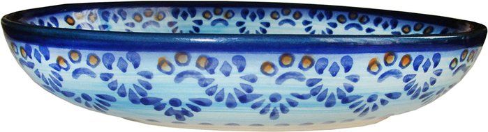 "Eva's Collection" Boleslawiec Stoneware - Polish Pottery Small Oval Baker - Veronica N3