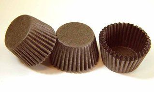 #4 Brown Glassine Paper Candy Cup Cups 250 Count