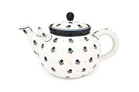 Polish Pottery Blueberry Large Teapot