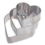 Cake &amp; Cookie Cutters Stainless Steel Metal Heart Love Fondant Cake Decorating Mould N4